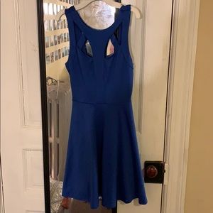 Lush Royal Blue Skater Dress